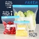 thumbnail image 1 of Aileda Con Cierre Hermético Para Alimentos 15.5x17.5cm（S）, 18x22cm (M) , 27x31cms (L) En Total 25 paquetes （Talla S pequeña: 10 bolsas, talla M mediana: 8 bolsas, talla L grande: 7 bolsas）, 1 of 8