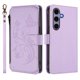 thumbnail image 2 of Funda Cartera Mariposa para [Samsung Galaxy S24] con Soporte y Cremallera Morado claro, 2 of 6