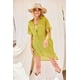 thumbnail image 2 of CCWHOLESALESCLOTHINGS Chaqueta Extragrande con Cuello Abotonado para Mujer, Talla L, Verde, 2 of 5