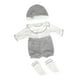 thumbnail image 5 of Accesorios De Ropa De Muñeca Bebé Con Sombrero Favor De Fiesta Para Juego Regalo Juego De Rol Gris, 5 of 5