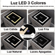 thumbnail image 3 of Par De Veladores Mesa De Noche Inteligente Con Luz Usb Cargador Inalámbrico, 3 of 3