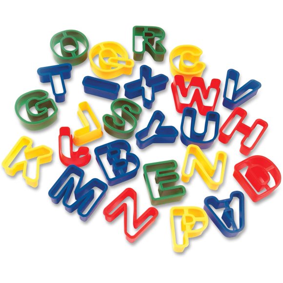 Dough Cutters Creativity Street con 26 letras mayúsculas