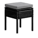 thumbnail image 1 of Taburete para terraza símil rattan cojín impermeable PACK X2, 1 of 5