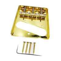 Magideal - Actualización Del Set De Puente De Guitarra Fácil De Instalar Para Guitarra Eléctrica Diy Construcción Rotado Conducción Brasas Con Tornillos De Monta Oro