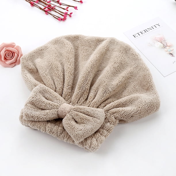 1pc Super Absorbent Coral Velvet Hair Cap - Quick-Drying Hair Towel for Portable Shower and Bath Accessories