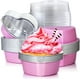 thumbnail image 1 of Molde de aluminio para pasteles, forma de corazón, para cupcakes, con tapa, 100 ml (3,4 onzas), desechable, para San Valentín, Día de la Madre, bodas, Navidad y cumpleaños., 1 of 7