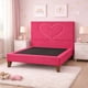 thumbnail image 4 of Cama Plaza y Media Corazón Fucsia Base + Colchón Mery Design Excellence Plus, 4 of 9
