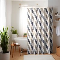 Cortina Para Baño Nautica Home Poliéster 180X180Cm Diseño Multicolor