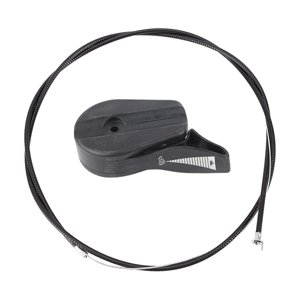 Ioensy - Cortacésped Cable Del Acelerador Interruptor De Control Palanca Mango Conjunto Reutilizable Universal Negro