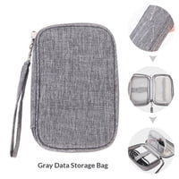 Xusx111 - Organizador Electrónico, Gran Bolsa Del Organizador Del Cable De Viaje Accesorios Electrónicos Bolsa Portátil Impermeable De Doble Capa Todo En Uno De Almacenamiento Para Cable, Cable, Carga