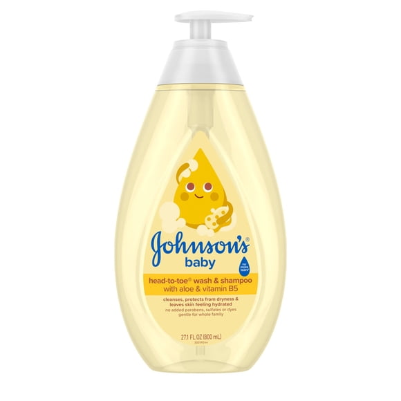 Gel de Baño Johnson's Head to Toe 800 ml Hipoalergénico
