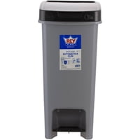 Reyplast - Basurero Con Pedal 12.5 Lts Gris