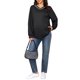 thumbnail image 2 of INSPIRE CHIC Sudadera de Maternidad con Cremallera Lateral para Lactancia de Manga Larga Cuello en V Camisetas de Embarazo para Amamantar S Negro, 2 of 6
