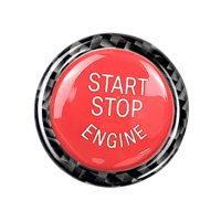 Ioensy - Etiqueta Engomada De La Cubierta Del Botón De Parada De Arranque Del Motor Para Bmw E90 E92 E93 Car Styling Red