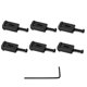 thumbnail image 4 of Sillines De Puente De Rodillo De Metal De 6 Piezas Sillines De Trémolo De Guitarra Negro, 4 of 5