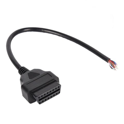 Magideal - Cable Adaptador De 16 Pines A Obd2 De 12-24 V Con Conector De 16 Pines A Obd2