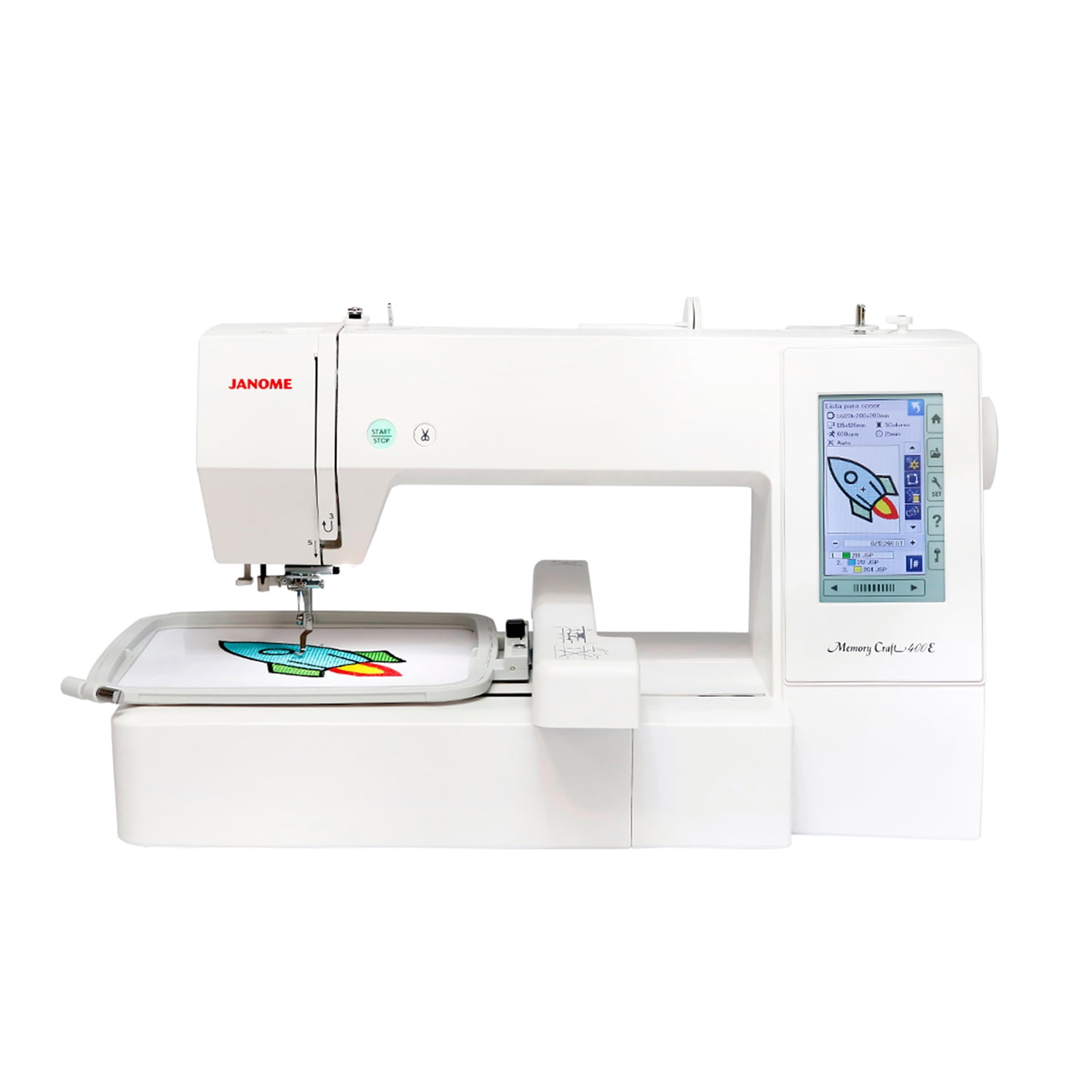 Janome - Máquina Bordadora Mc400e Blanco