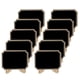 thumbnail image 3 of 100pcs Mini pizarra rectangular de mesa de madera pizarra 10x7.5cm, 3 of 3