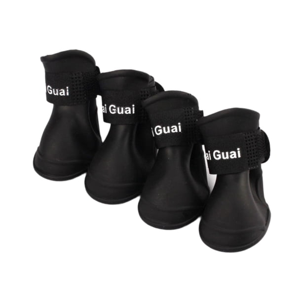 4 Uds. Botas para perros, zapatos impermeables para mascotas, botines para perros bonitos, cómodos y lavables, funda para patas de perro para caminar M