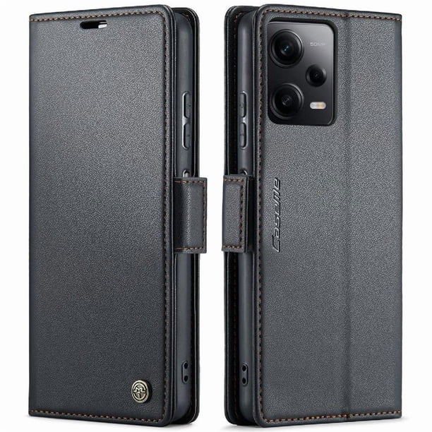 CaseMe tipo cartera Xiaomi Redmi Note 12 Pro 5G con cierre magnético, RFID, tarjetero, soporte, carga inalámbrica