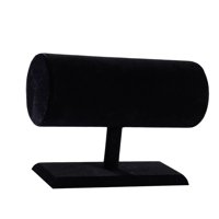 Ioensy - Soporte De Exhibición Resistente Para El Cabello, Flocado Suave Para Pulsera, Collar De Joyería, Negro