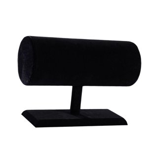 Ioensy - Soporte De Exhibición Resistente Para El Cabello, Flocado Suave Para Pulsera, Collar De Joyería, Negro