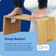thumbnail image 5 of Taburete de inodoro Squatty Potty Oslo plegable de bambú de 18 cm, color marrón, 5 of 9