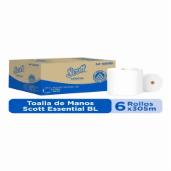 Toalla Scott Jumbo 1x6x305m 6 Rollos X 305 Metros