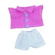 thumbnail image 3 of 2 Piezas De Camisa Y Pantalones De Muñecas De Moda Hechos A Mano, Ropa Para Muñecas De 17 Cm, Vestido De Cuadrícula Rosa Oscuro, 3 of 3