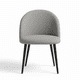 thumbnail image 2 of Silla Berna Lino Base Negro, 2 of 2
