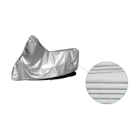 Importclick - Funda Carpa Cubre Moto Impermeable Uv Vinilo + Algodón