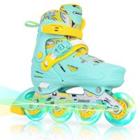 Patines En Línea Ajustables Nattork Con Ruedas Luminosas Para Niños