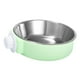 thumbnail image 4 of Crate Dog Bowl Colgando Alimentador De Agua Pet Feeding Bowl Para Conejo Hurón Cachorro Verde, 4 of 5