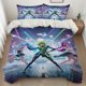 thumbnail image 1 of 3pcs K-Pop Inspired Cartoon Themed Duvet Cover Set Upgraded Warmth, 1 of 1