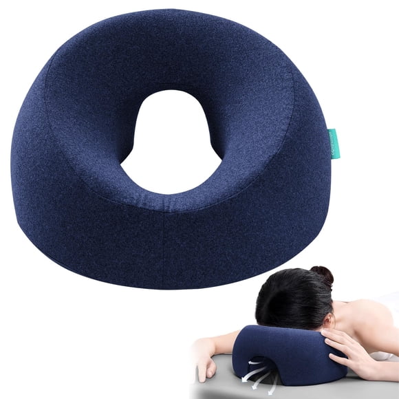 Almohada facial para masaje, reposacabezas xiaomubiao Multisleep, azul marino