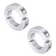 thumbnail image 1 of 2 Paquetes de Collar de Eje de Abrazadera Doble Dividida 1-1/4" de Diámetro Interior, Collar de Abrazadera de Dos Piezas, 2-1/16" de Diámetro Exterior, 1/2" de Espesor, Aluminio, 1 of 6
