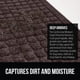 thumbnail image 4 of Felpudo Gorilla Grip, protector de humedad ultraabsorbente, 5,7 L, color café, 4 of 9