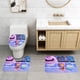 thumbnail image 2 of Elemental Juego de 3 alfombras de baño de coral fleece: tapete de baño + alfombra de inodoro en forma de U + funda de tapa de inodoro en forma de O, 2 of 6