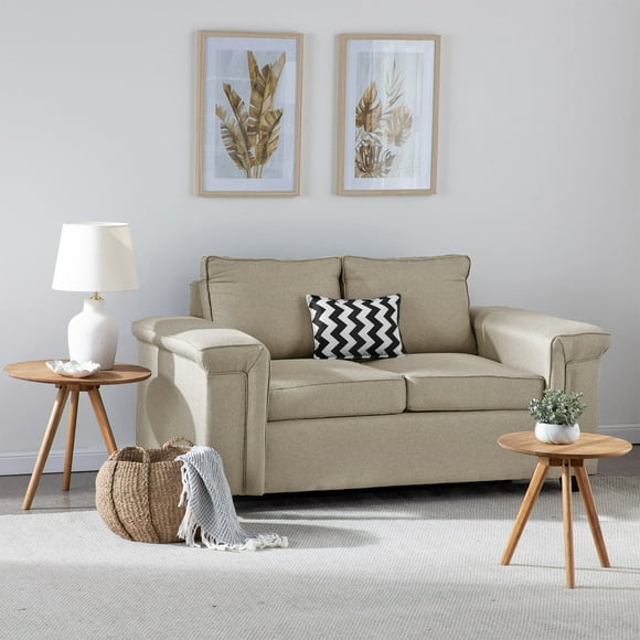 Sofá 2 cuerpos Sicilia Tela Beige