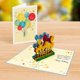 thumbnail image 4 of Tarjeta de Felicitación Designer Pop! Cumpleaños Pop‑Up 3D con Globos, 4 of 6