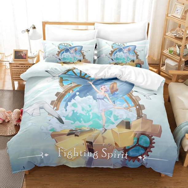 Game DEEMO II Bedding Set Single Twin Full Size Bed Set Adult Kid Bedroom Duvet cover Sets Anime Bed Sheet Set Bed Sheets