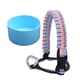thumbnail image 1 of Manija De La Botella De Agua Funda Protectora De Silicona Para Actividades Al Aire Libre Deportes Gota De Lluvia Azul Mediano, 1 of 5