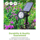 thumbnail image 4 of Paquete de 2 focos solares LED para exteriores, para iluminación de paisajes, patios y jardines., 4 of 5