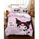 thumbnail image 2 of Cartoo-n Bunn-y 3-Piece Bed- Set Warm- and- Comfort Kawaii Bedd-ing Set C-ute Soft Microfib-er Bedc-loths for -Boys Girls Kids -Twin, 2 of 5