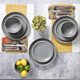 thumbnail image 4 of Juego de vajilla Gibson Home Rockaway Grey Mate 12 piezas para 4, 4 of 7