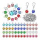 thumbnail image 4 of 180 Piezas De Abalorios De Piedra De Nacimiento De Cristal Para Hacer Joyas Plateadas., 4 of 5