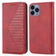 thumbnail image 1 of Funda Flip FOXDOCK para iPhone 13 MIni , Estilo Billetera con Diseño Rombo, Correa de Mano y Soporte, Uso Diario, 1 of 5