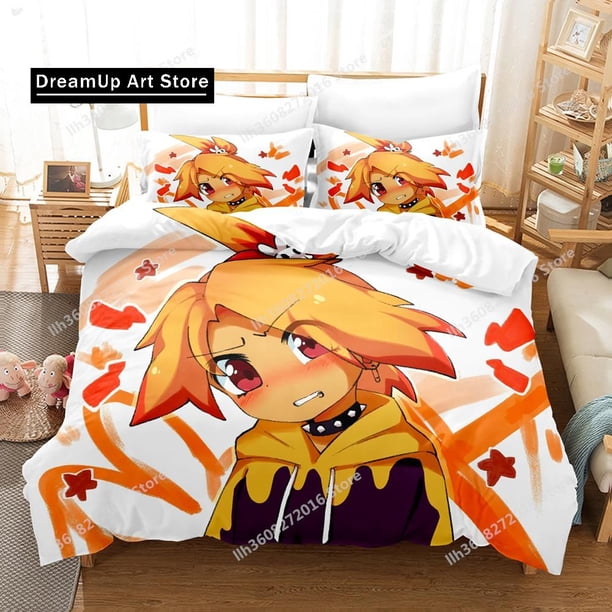 x1801 Bed Sheetsing Game Cookie Run OvenBreak Bedding Set Twin Full Size Bed Set Adult Kid Bedroom Duvet cover Sets 3-Piece Bedding Set (1 Duvet Cover + 2 Pillow Shams) nj1801