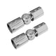 thumbnail image 2 of 2 Uds Barra De Cortina Conector De Esquina Puerta De Vidrio De Baño Resistente Con Tornillos 19mm Pulido, 2 of 3
