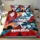 thumbnail image 1 of Hilda Conjunto de sábanas temático, trío de piezas, cómodo y amigable con la piel, diseño único, regalo de decoración para el hogar para familiares, amigos y fans,135cm *200cm, 1 of 6